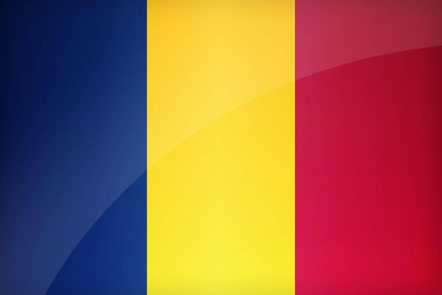 Glossy Flag Of Moldova Background