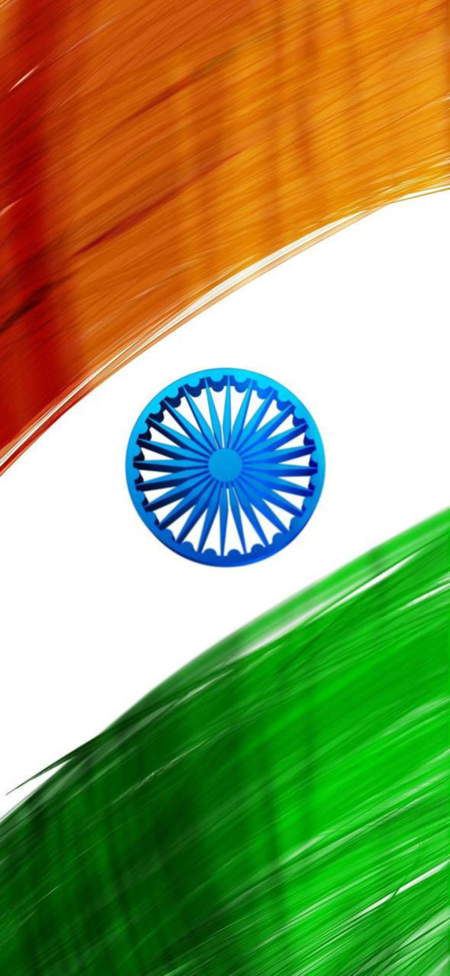 Glossy Indian Flag Mobile Background