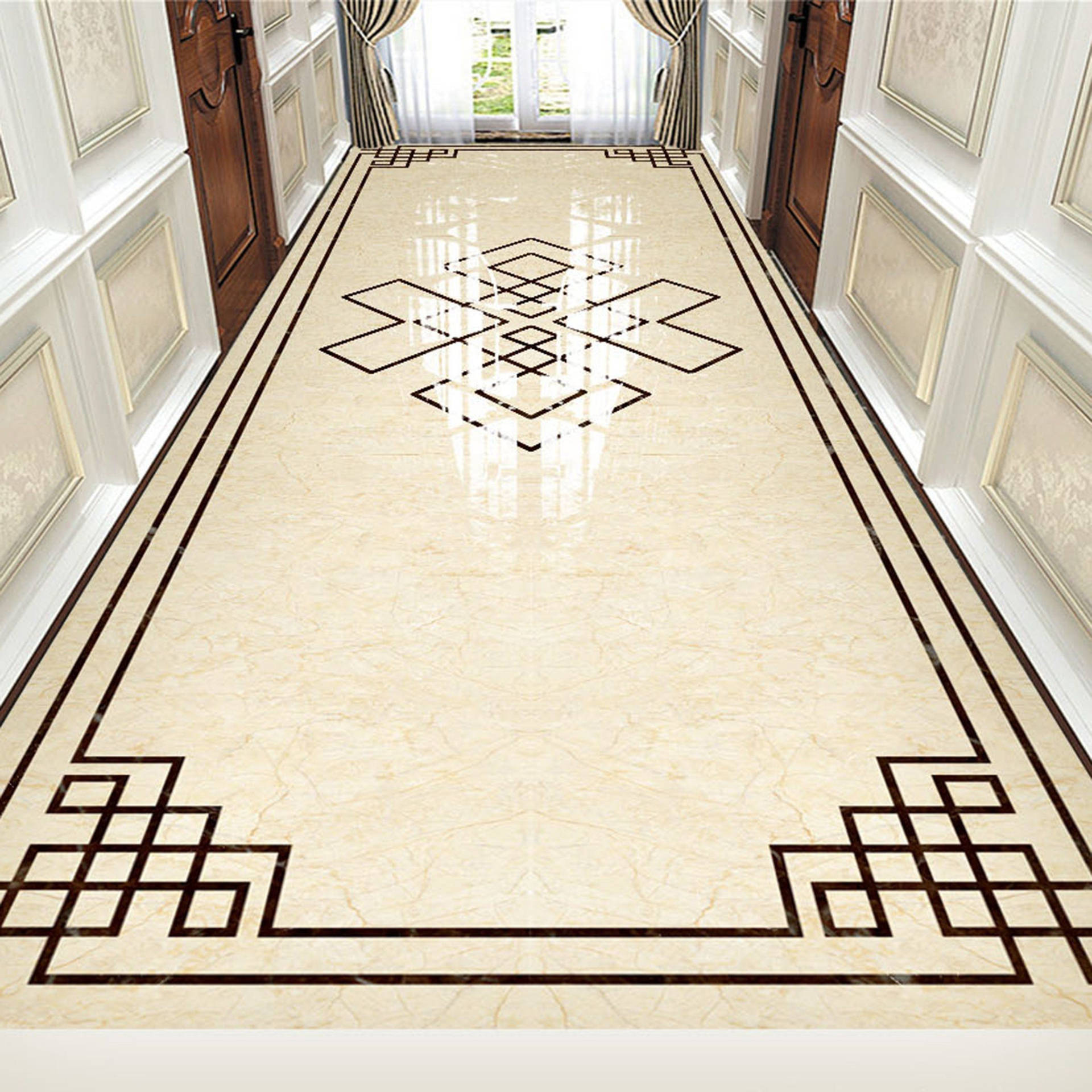 Glossy Marble Floor Tiles