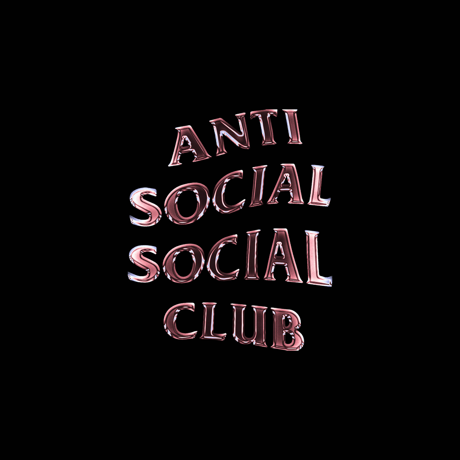 Glossy Pink - Anti Social Social Club Apparel Background