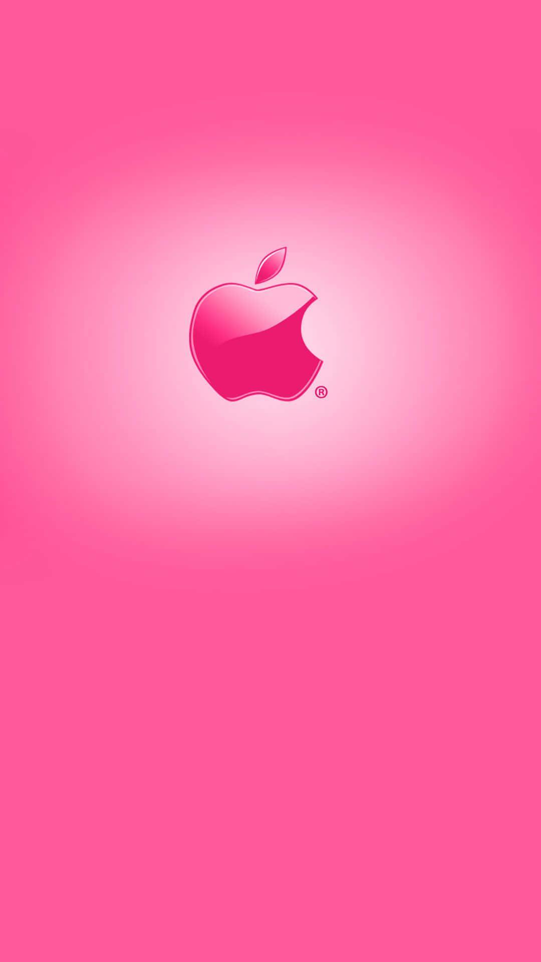 Glossy Pink Logo Amazing Apple Hd Iphone