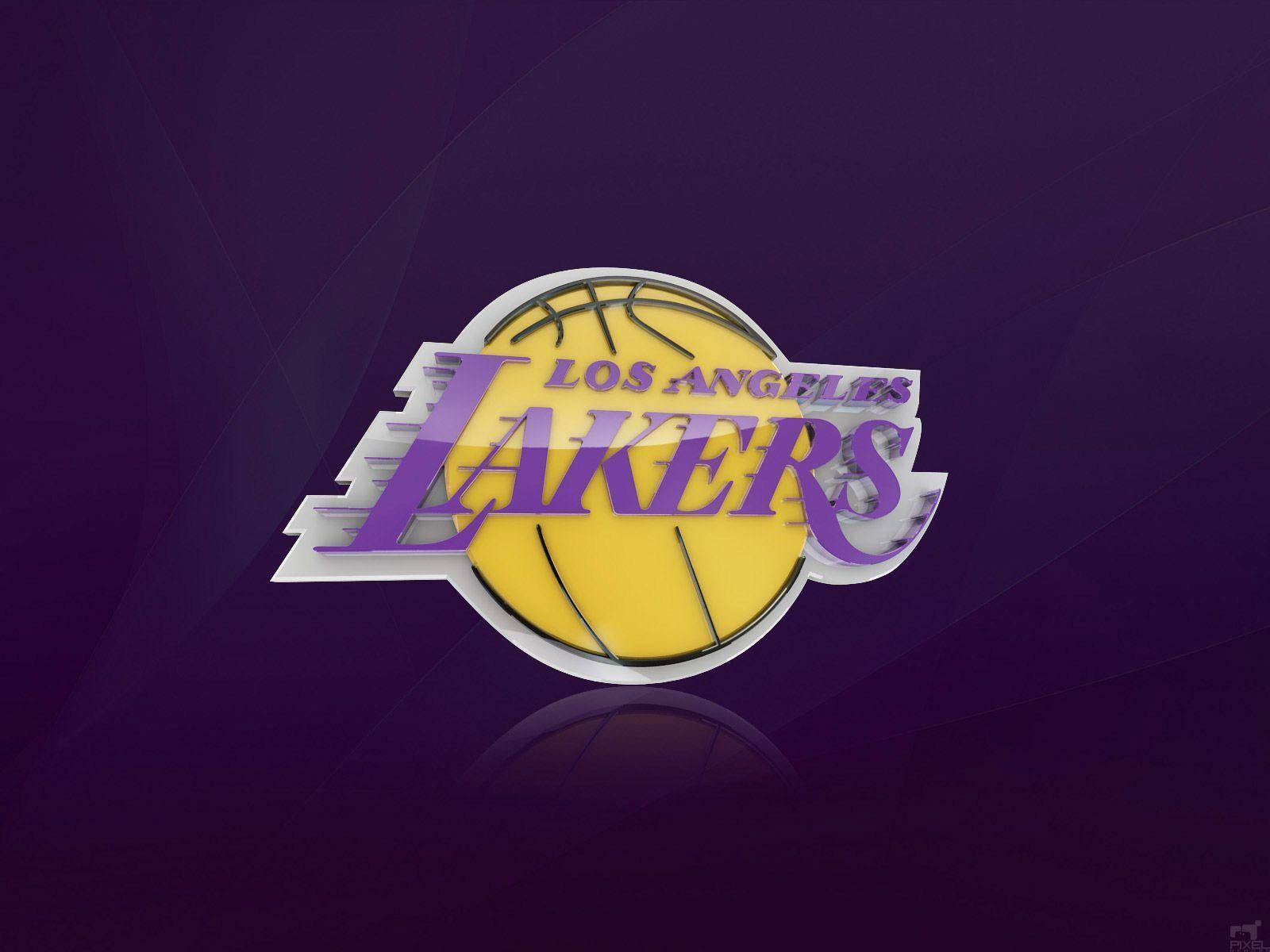 Glossy Purple La Lakers Background