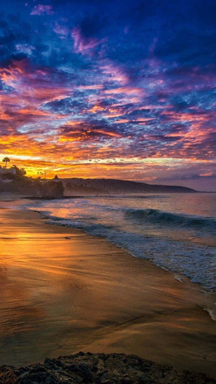 Glow Of The Setting Sun Background
