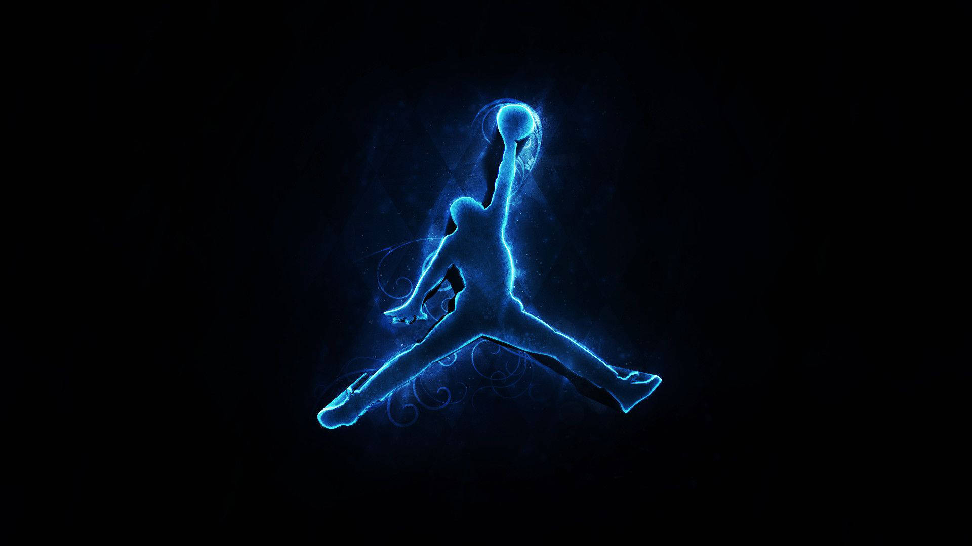 Glowing Air Jordan Logo Background