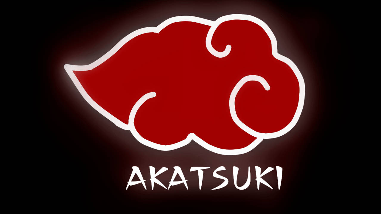 Glowing Akatsuki Cloud Iphone Background