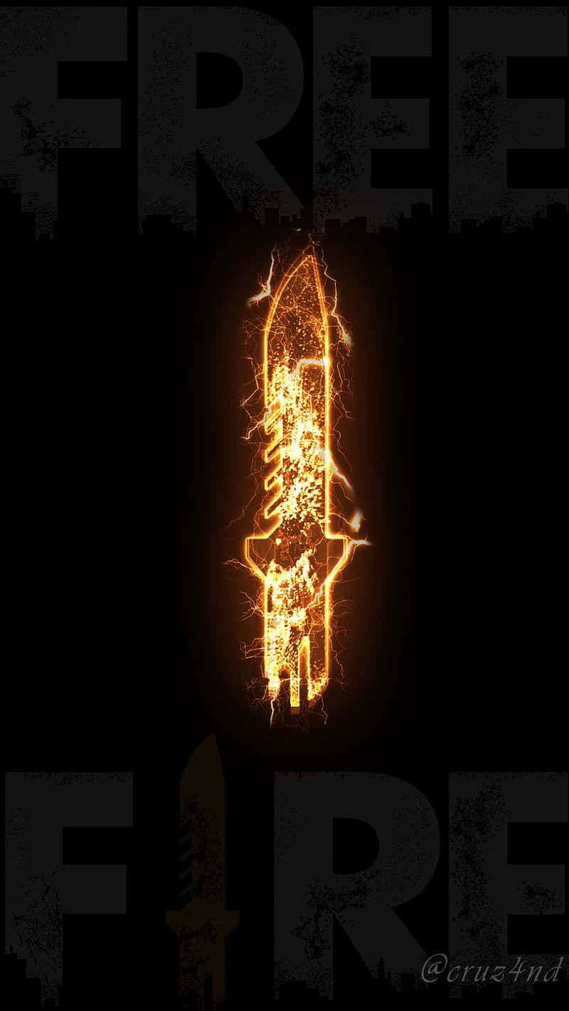 Glowing Android Fire Dagger Background