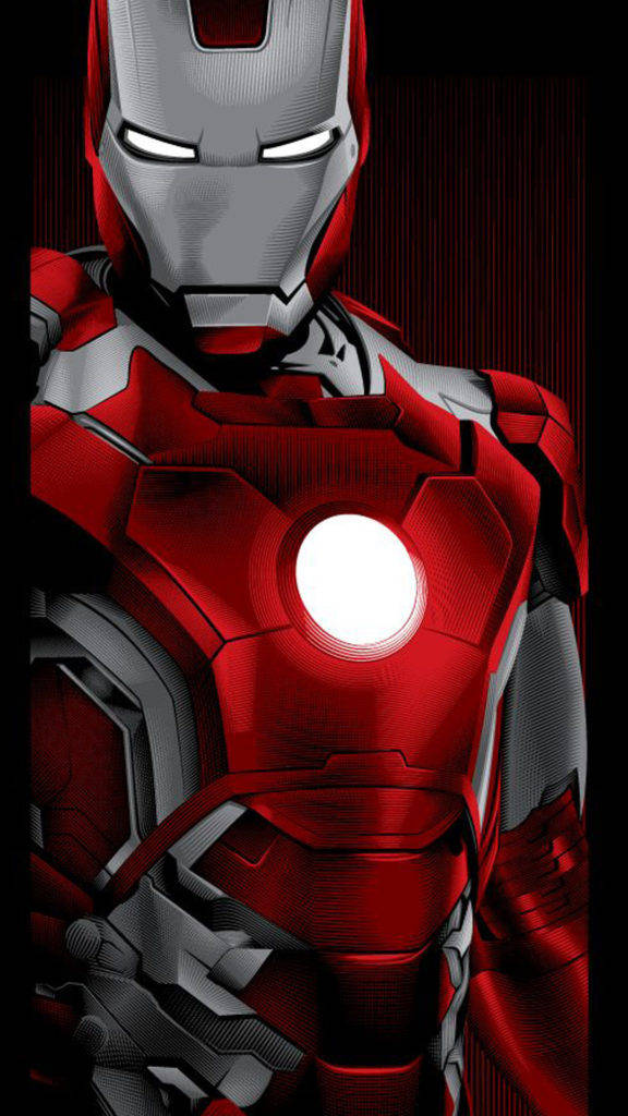 Glowing Arc Reactor Iron Man Iphone