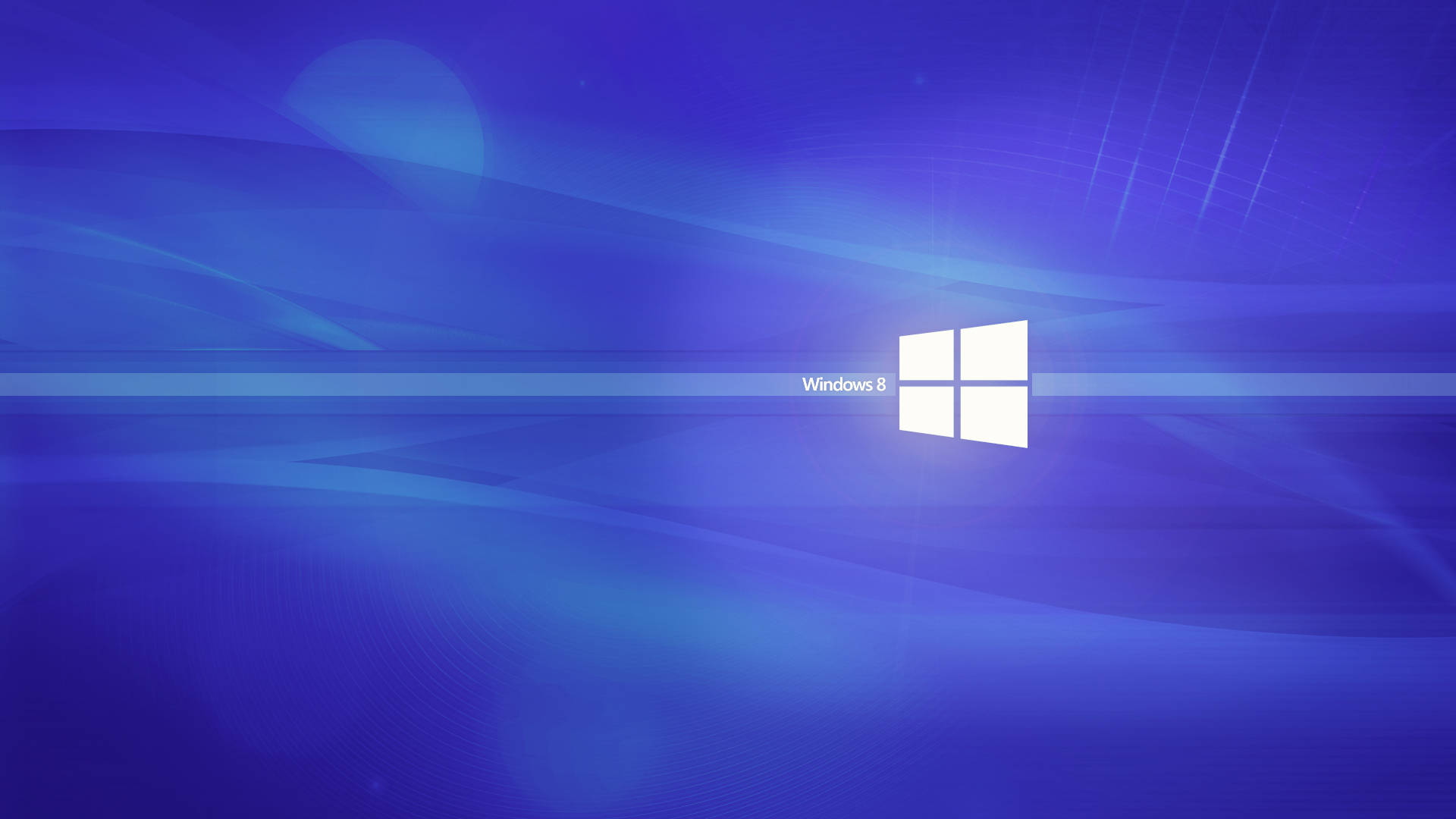 Glowing Blue Abstract Windows 8 Background