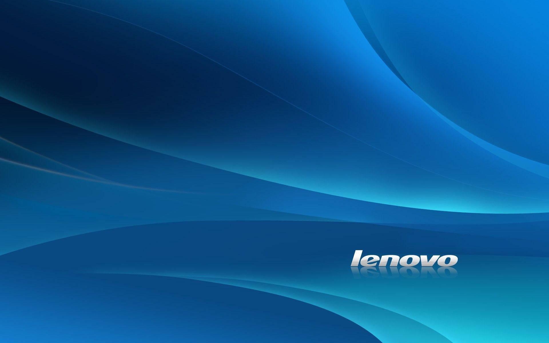 Glowing Blue Curved Lines Lenovo Official Background