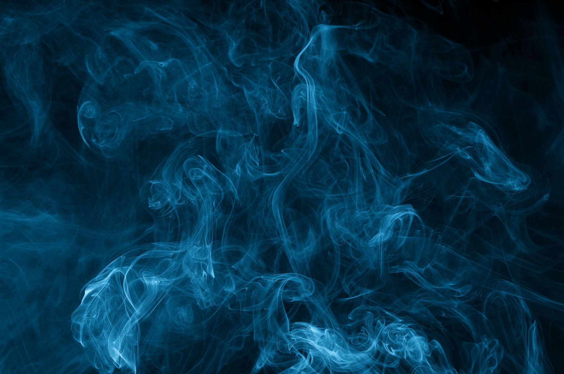 Glowing Blue Wispy Smoke