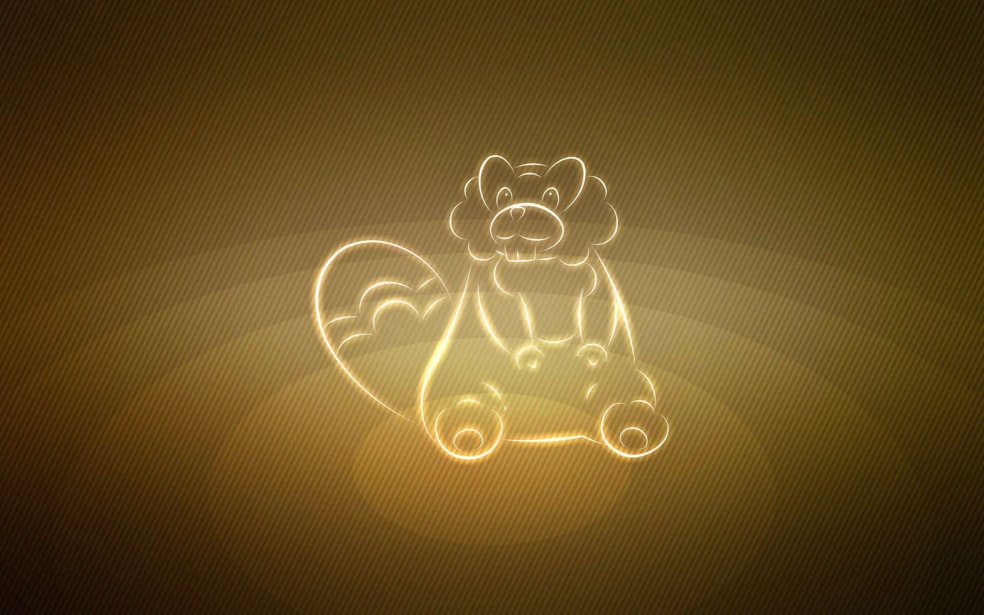 Glowing Brown Bibarel Pokemon Background