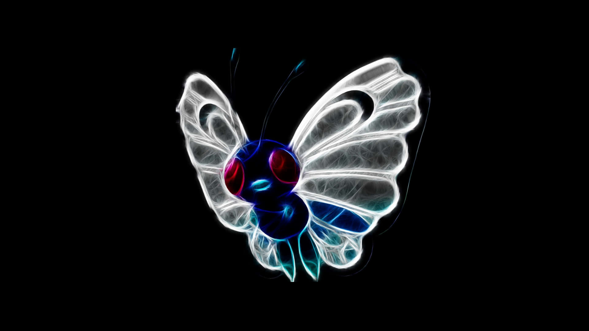 Glowing Butterfree Black Art