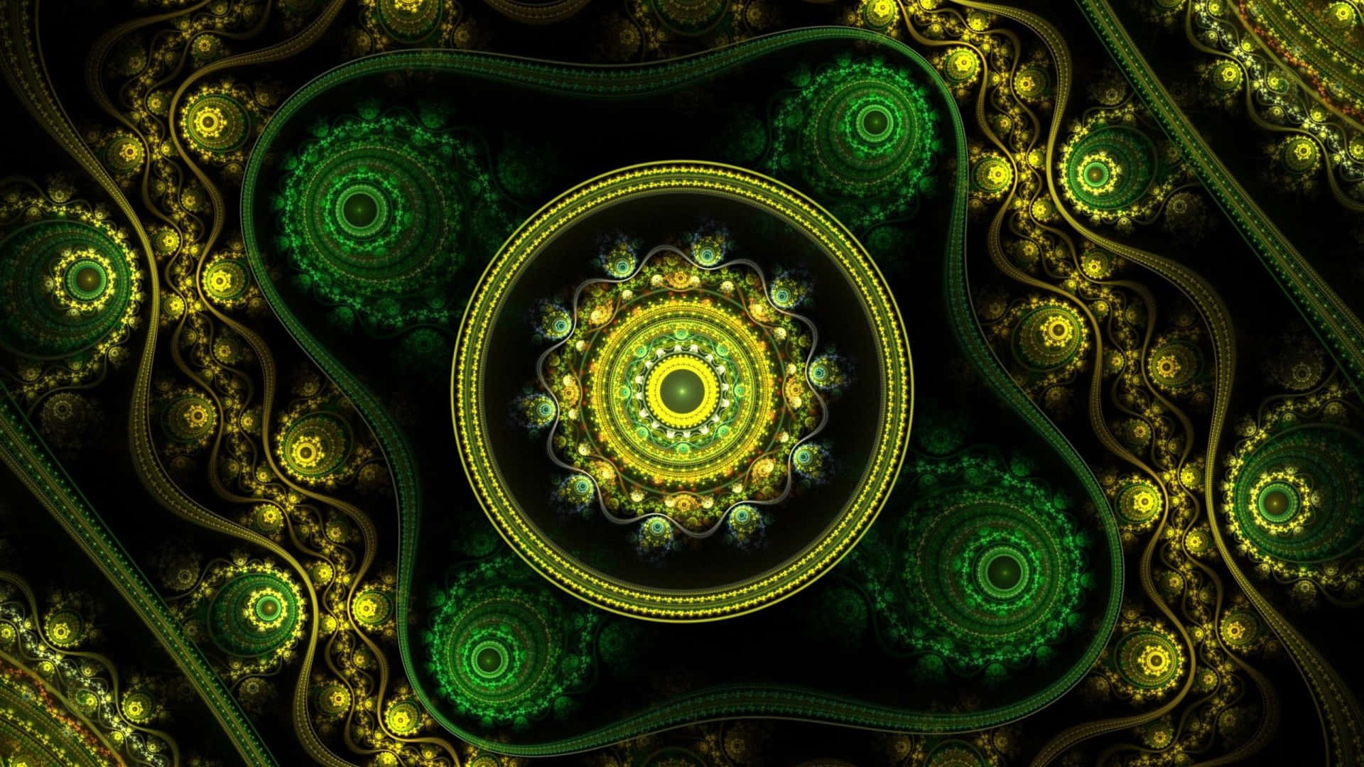 Glowing Celtic Irish Mandalas Background