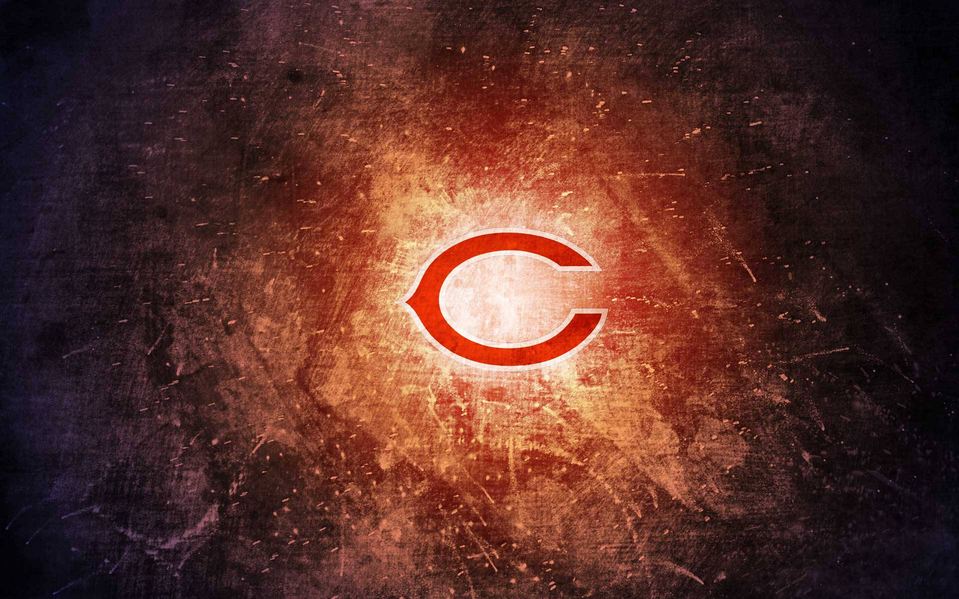 Glowing Chicago Bears Background