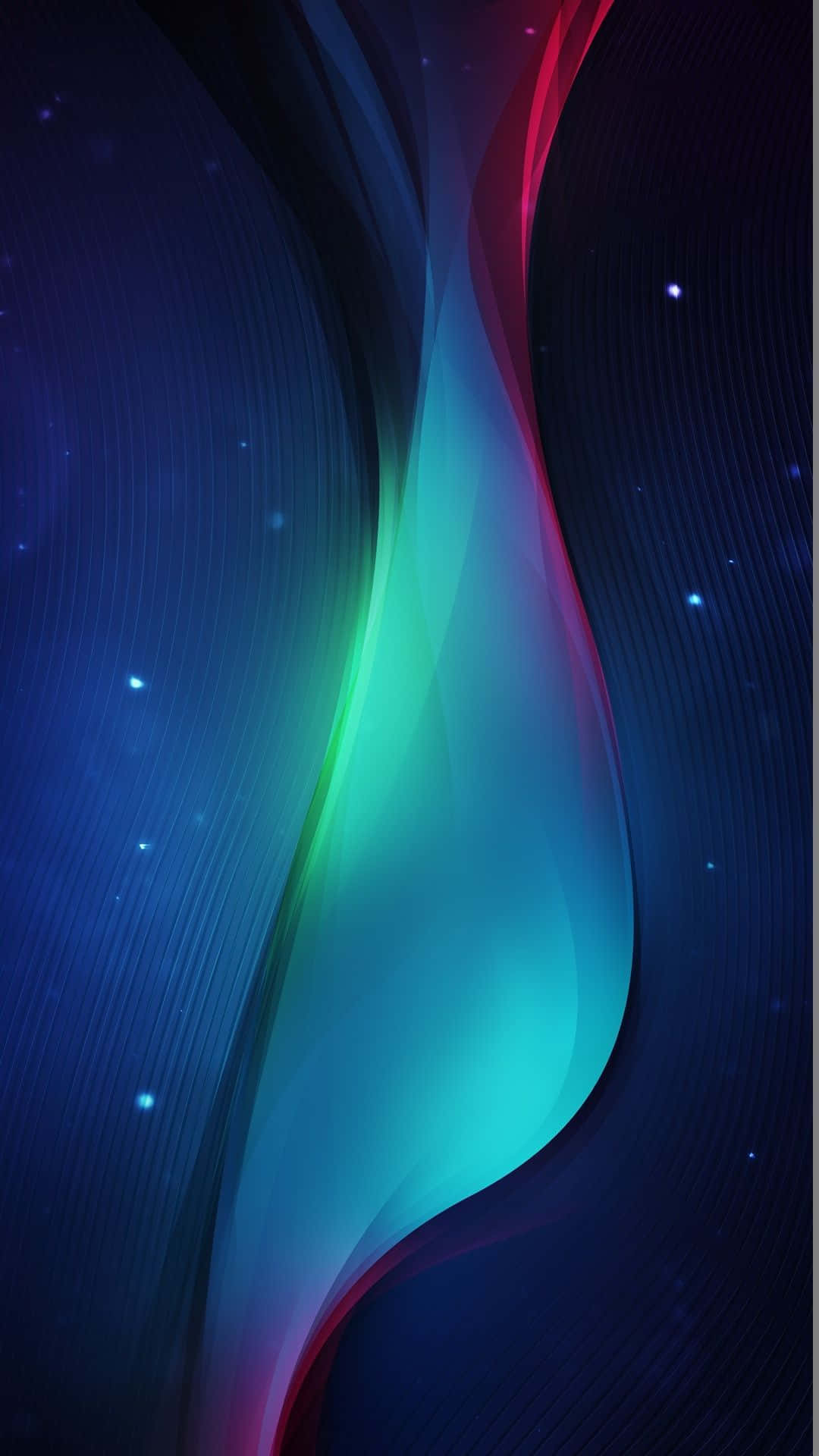 Glowing Cool Blue Abstract Iphone Background