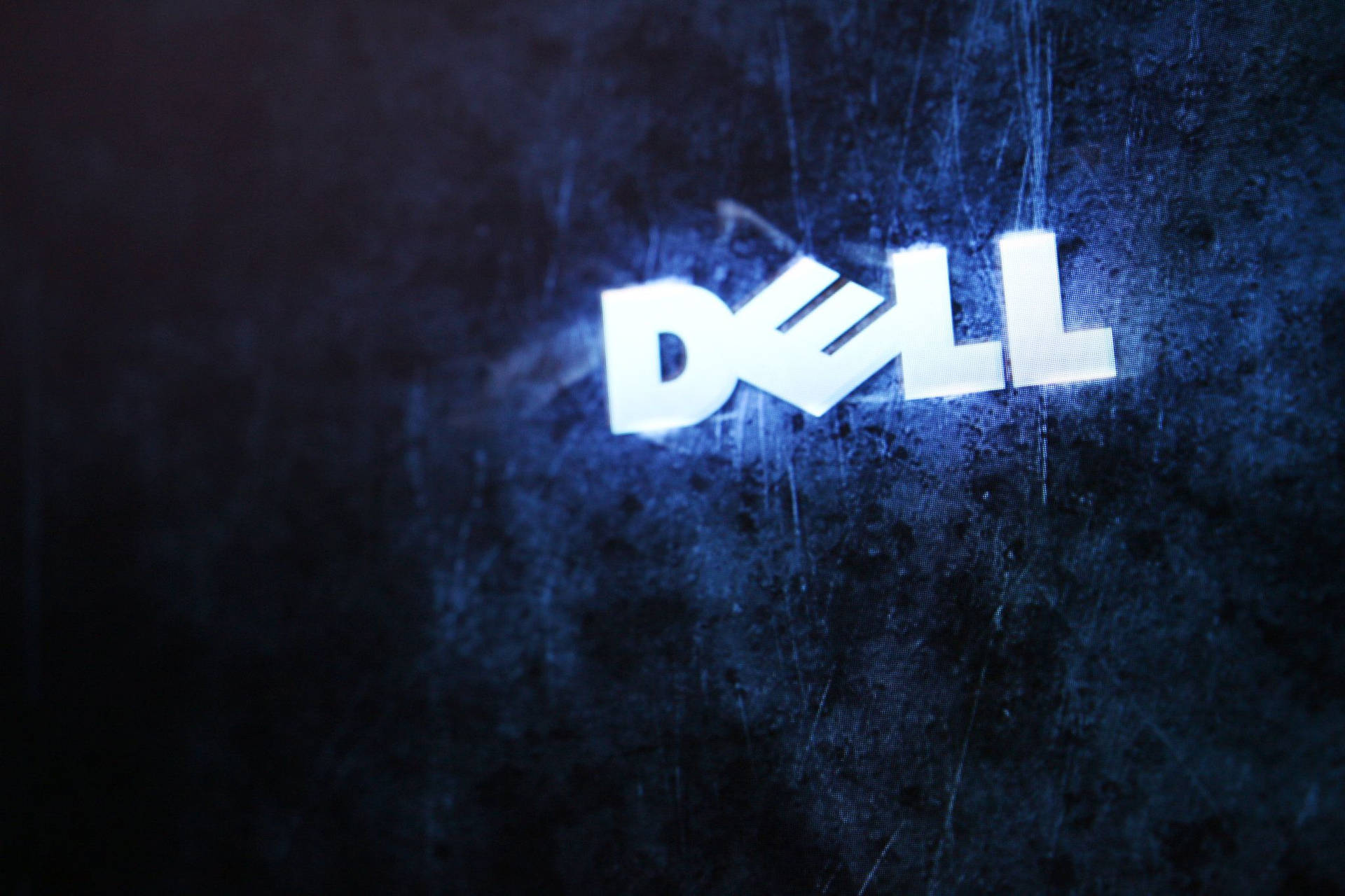 Glowing Dell Wordmark Abstract Background