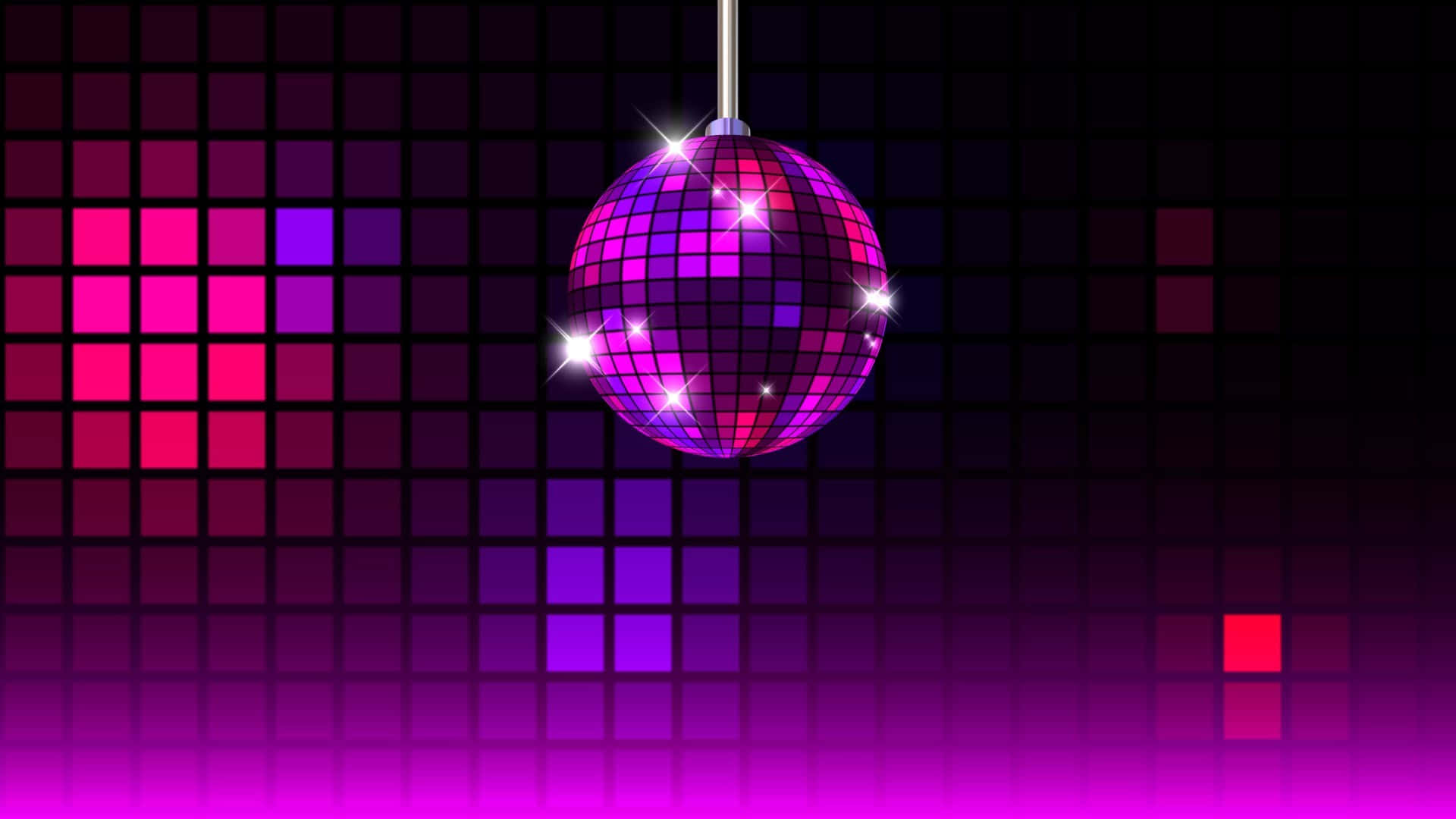 Glowing Disco Ball Purple Backdrop.jpg Background