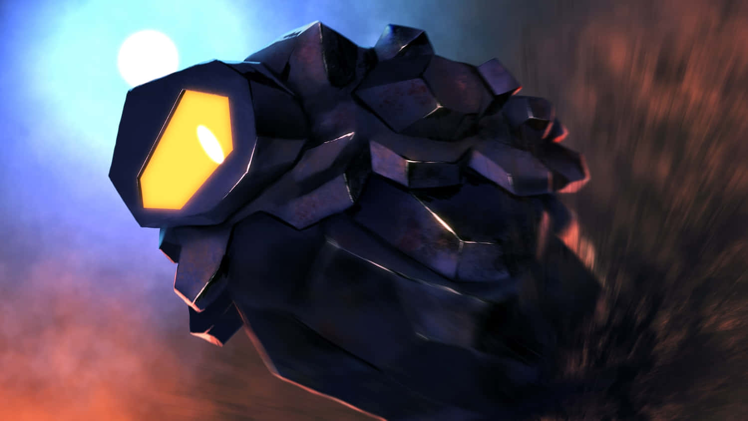 Glowing Eye Of Rolycoly Background