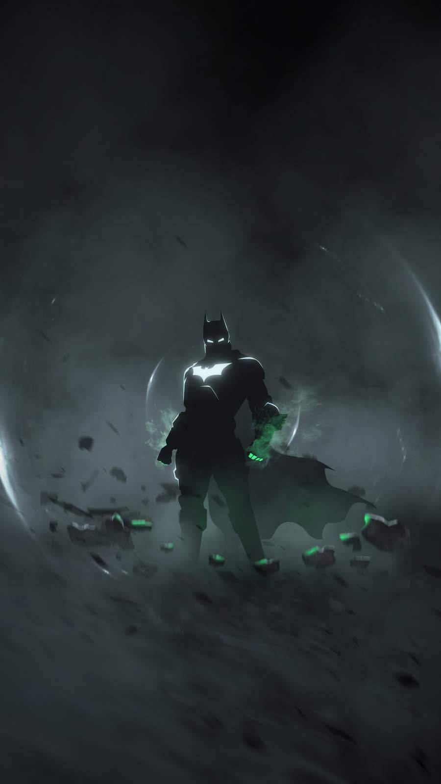 Glowing Eyes Of Batman Dark Iphone Background