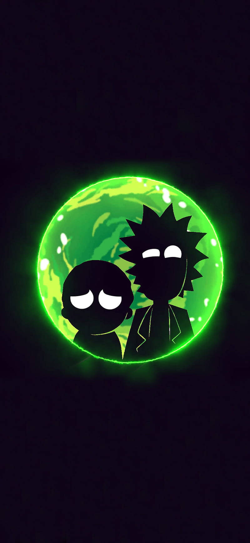 Glowing Eyes Rick And Morty Phone