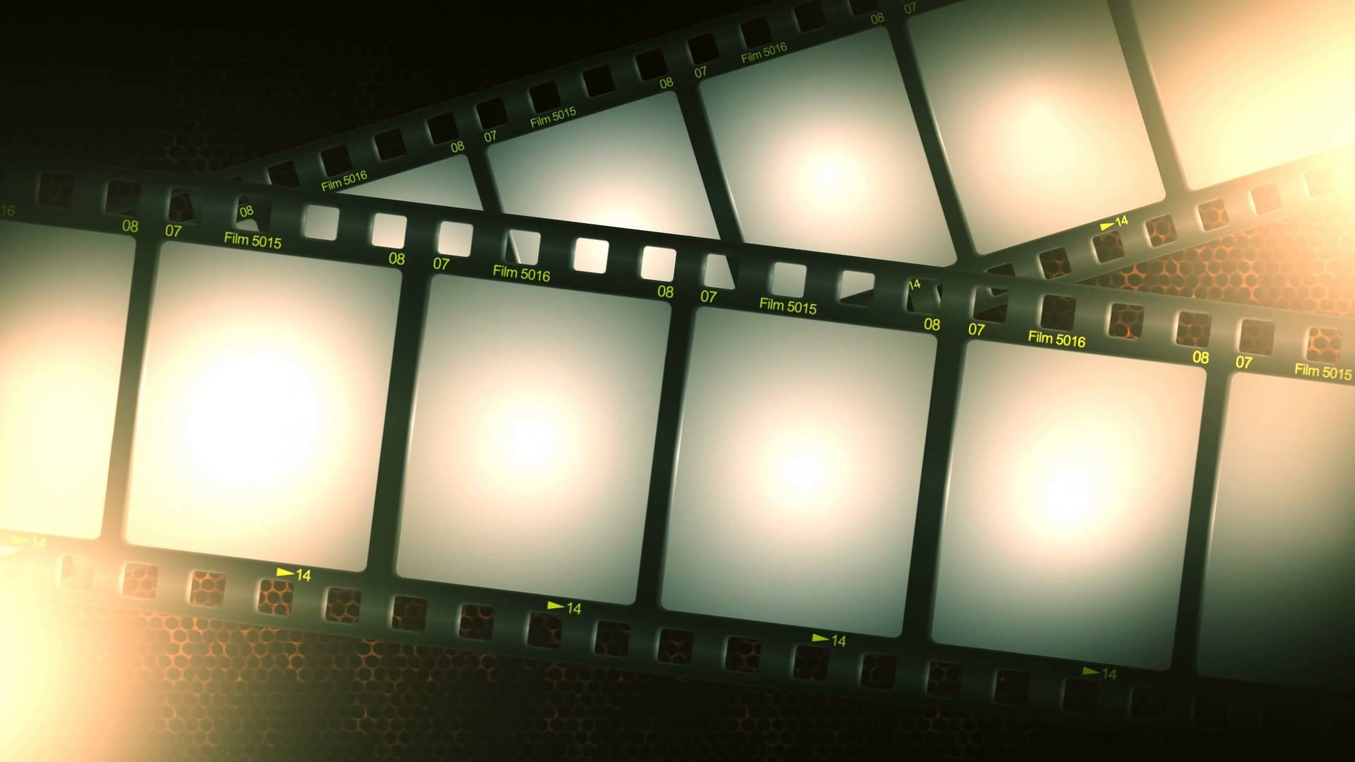 Glowing Film Strips Background