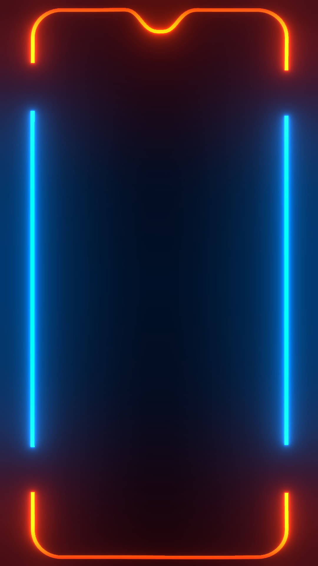 Glowing Fire And Ice Android Background