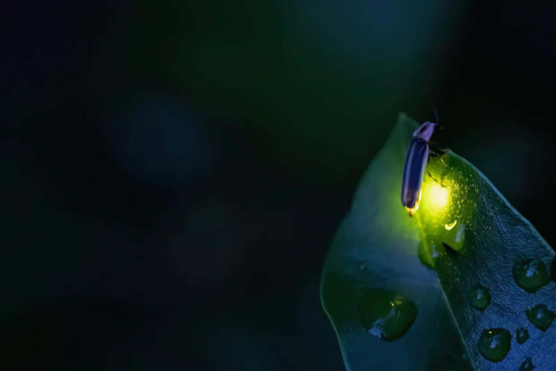 Glowing Fireflyon Leaf