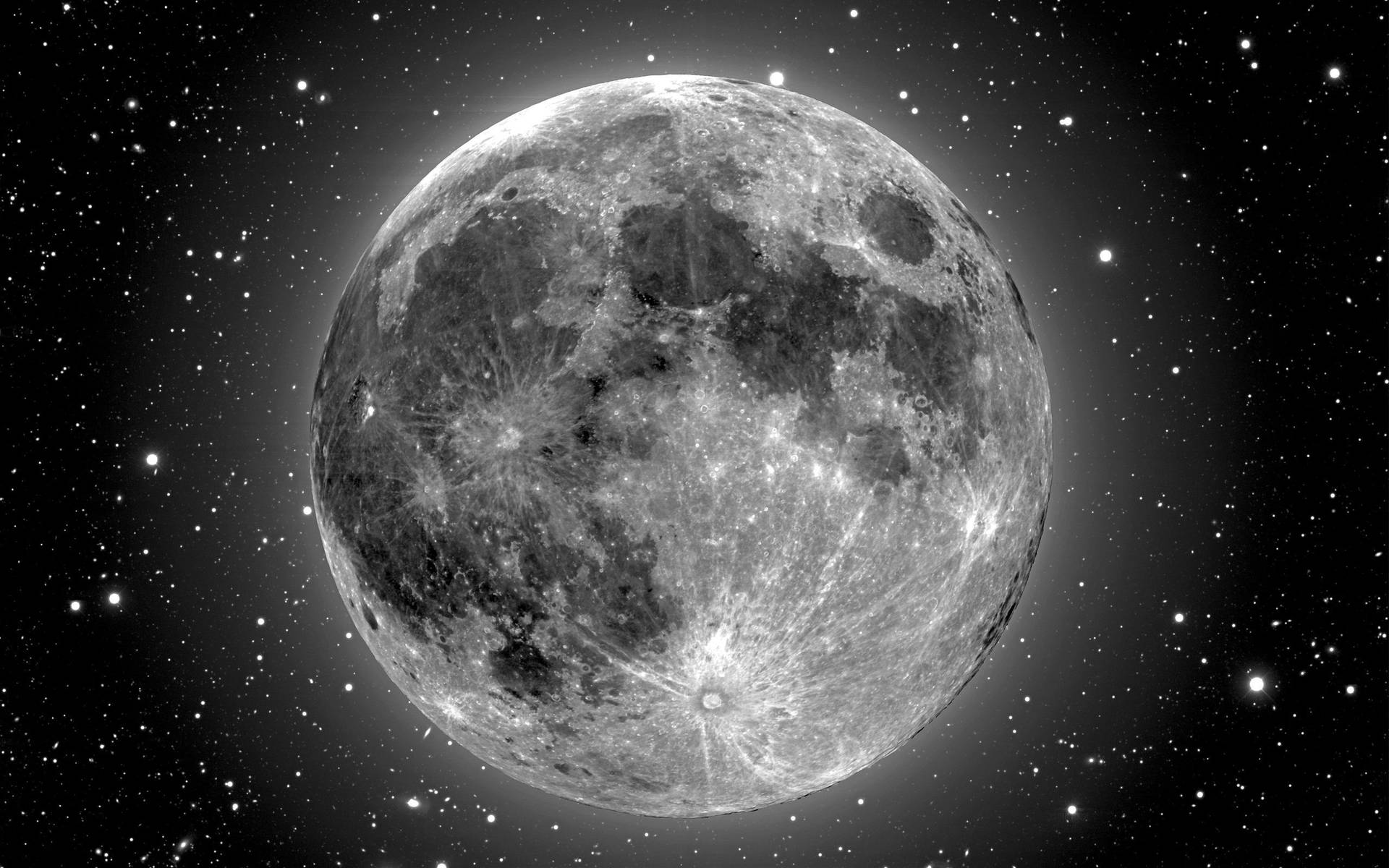 Glowing Full Moon Picture Background