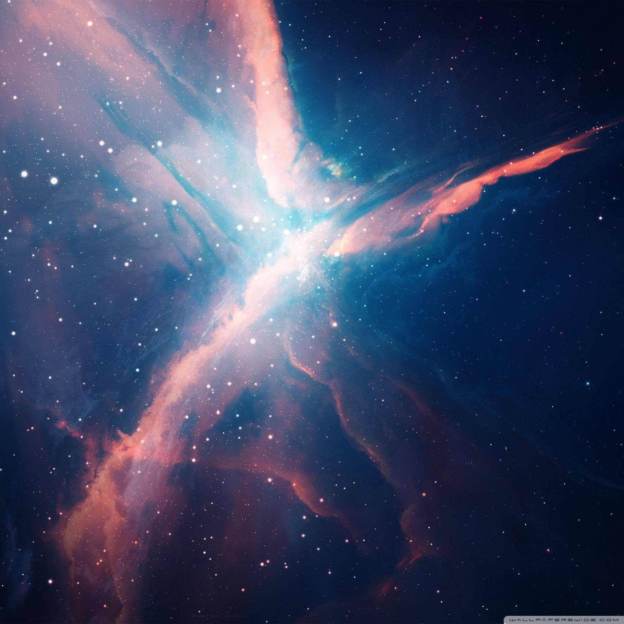 Glowing Galaxy As Official Ipad Theme