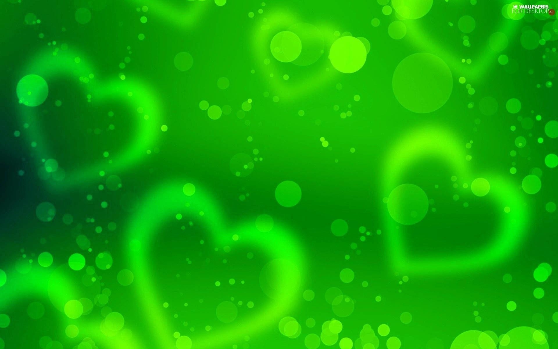 Glowing Green Heart