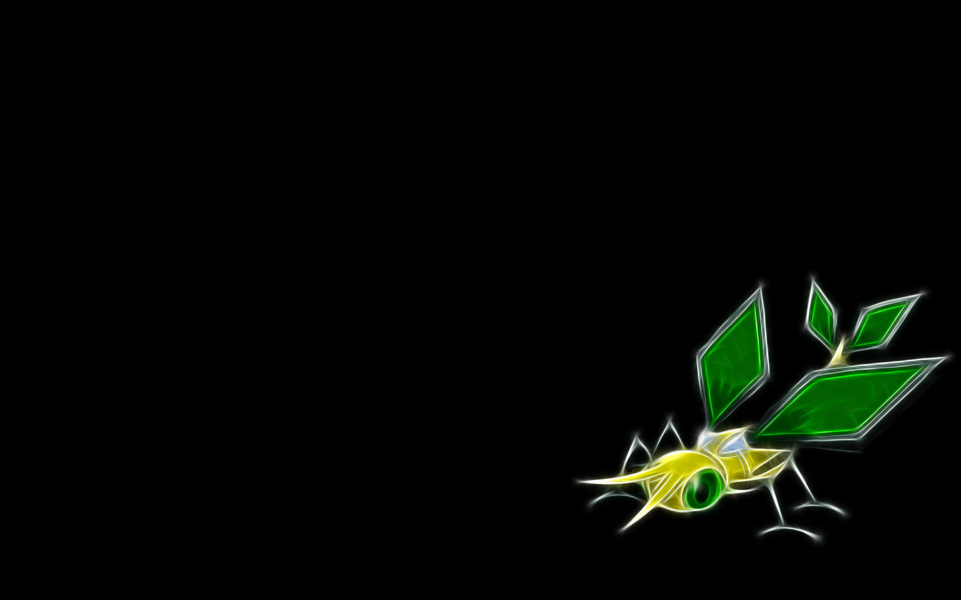 Glowing Green Vibrava Background