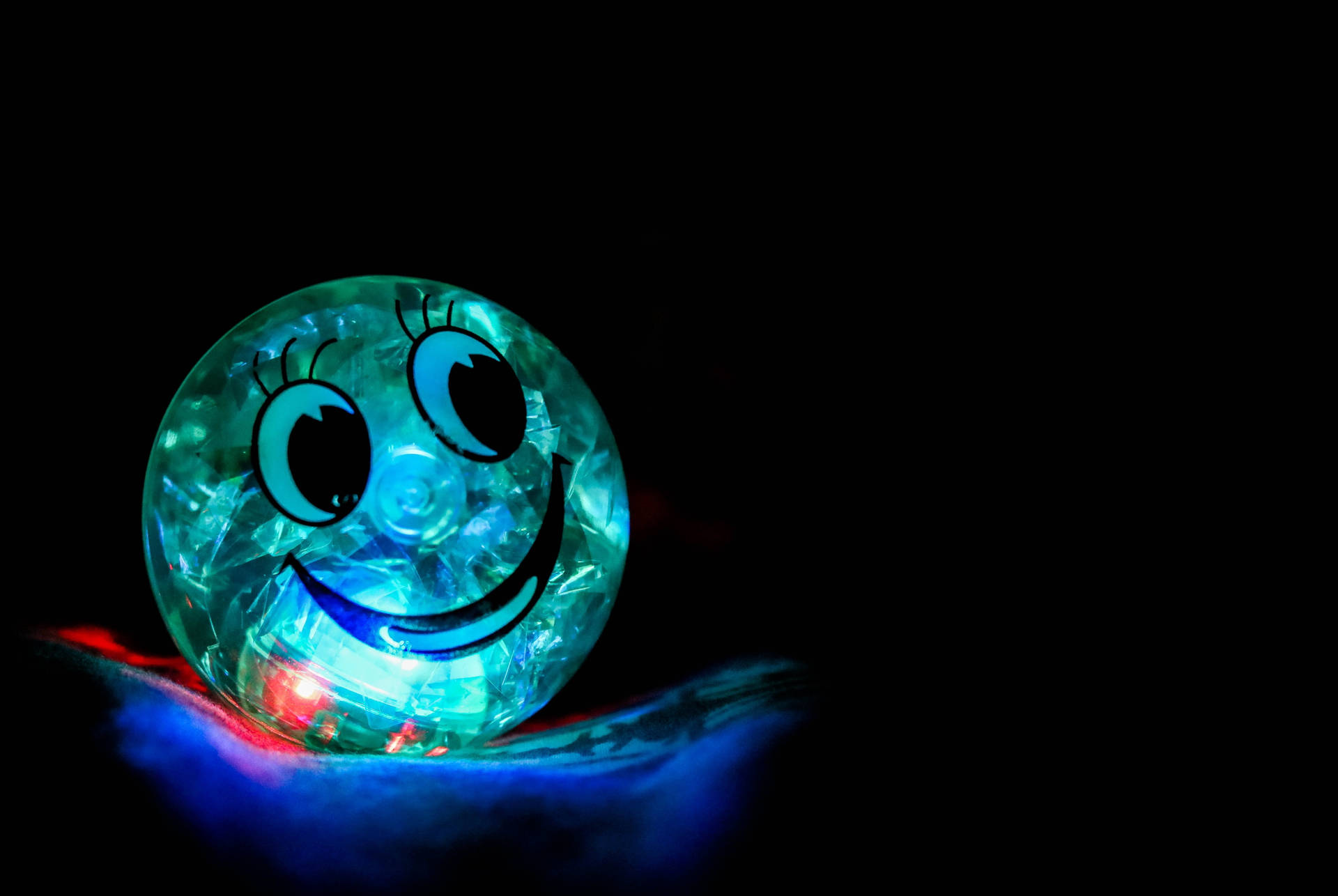 Glowing Happy Emoji Background