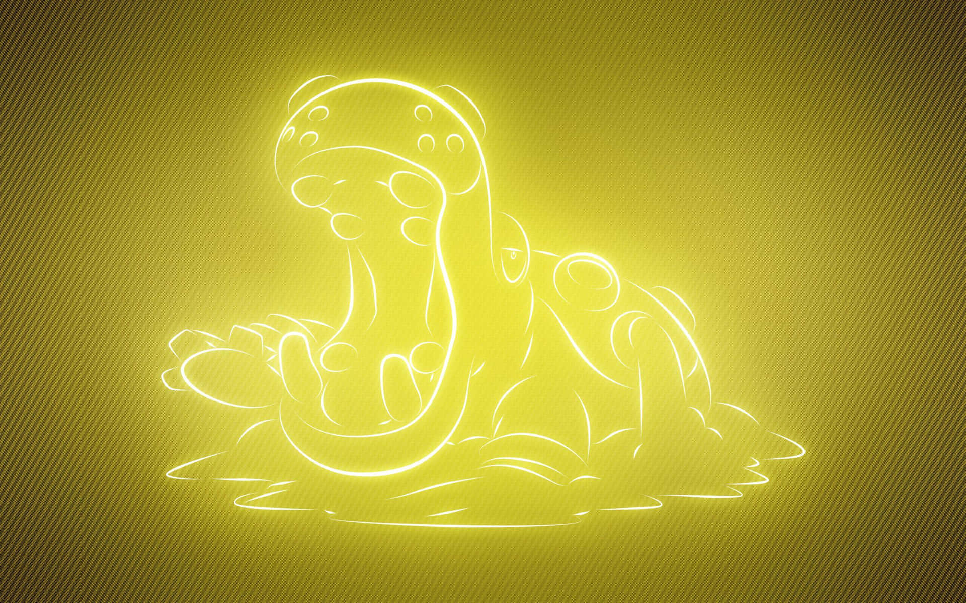 Glowing Illustration Of Hippowdon Background