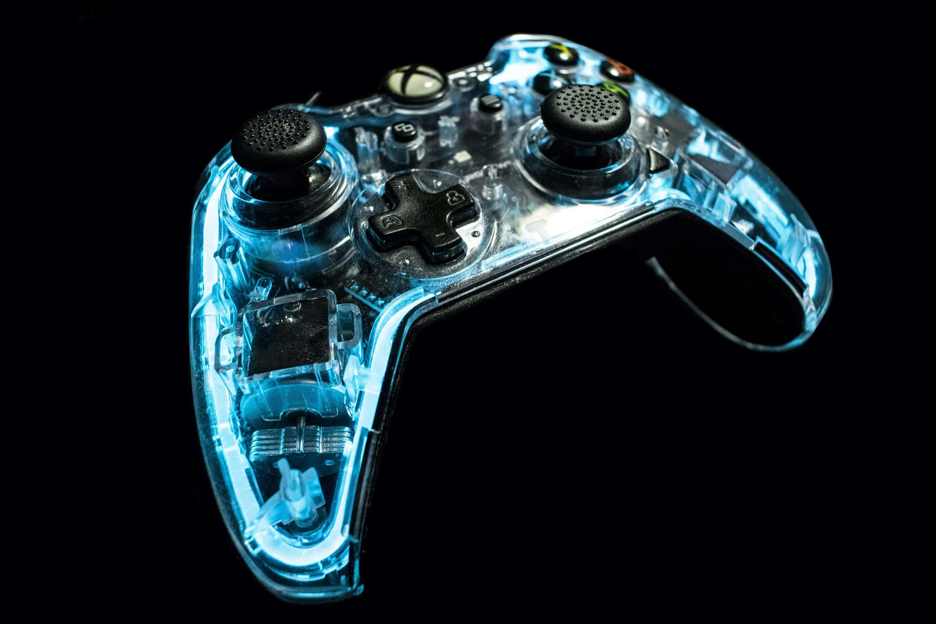 Glowing Led Remote Game Controller Background