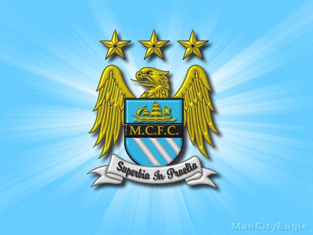 Glowing Manchester City Fc Logo