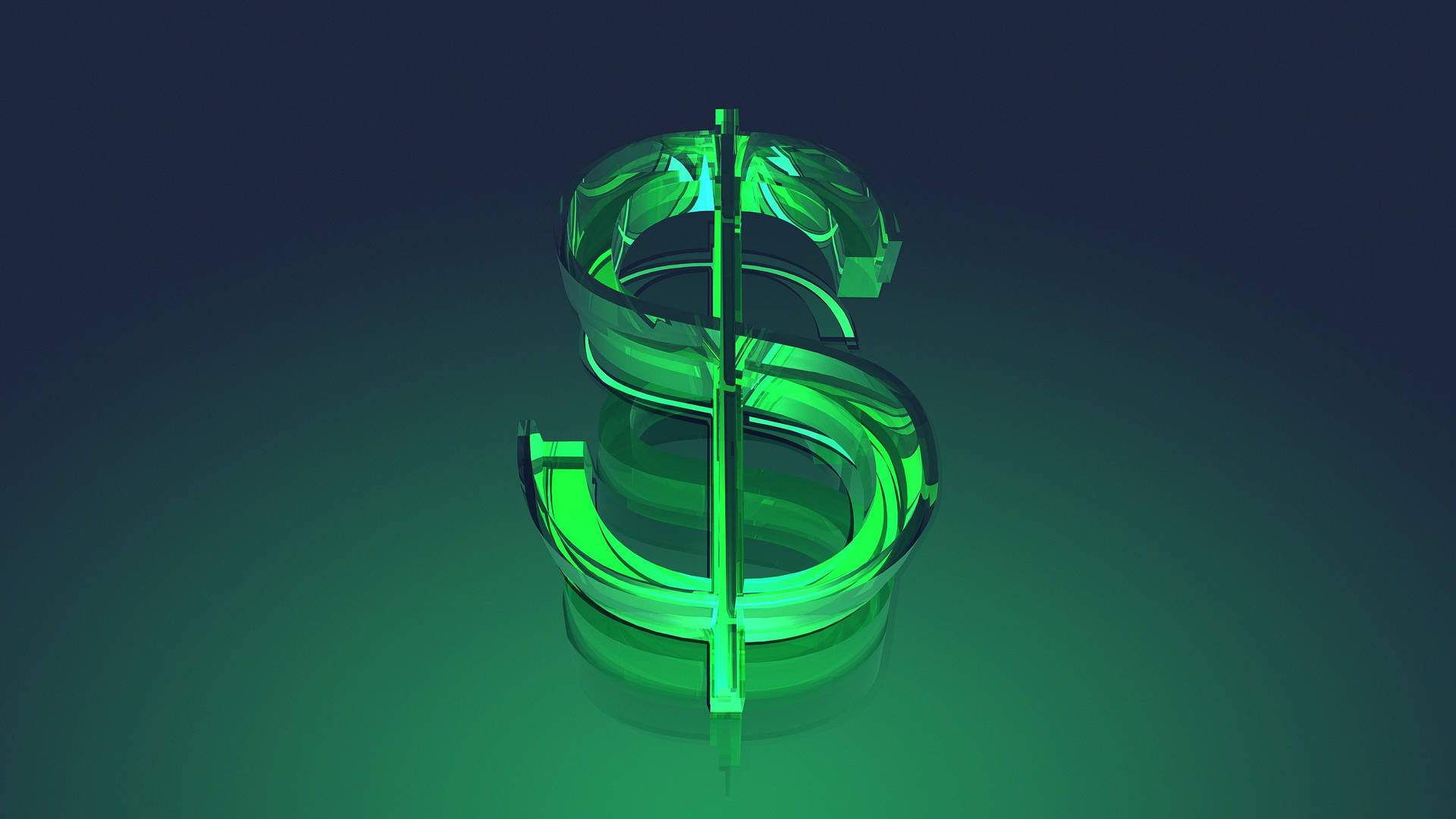 Glowing Money Sign Background