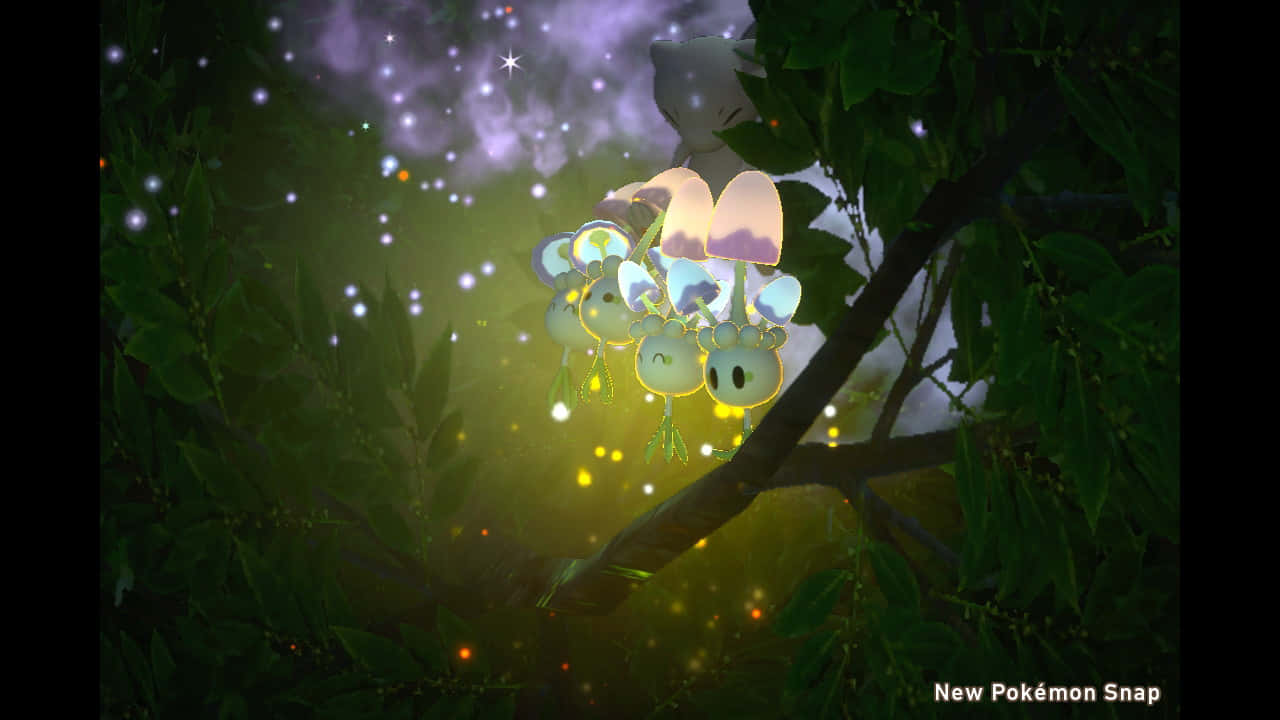 Glowing Morelull Dark Forest Hd