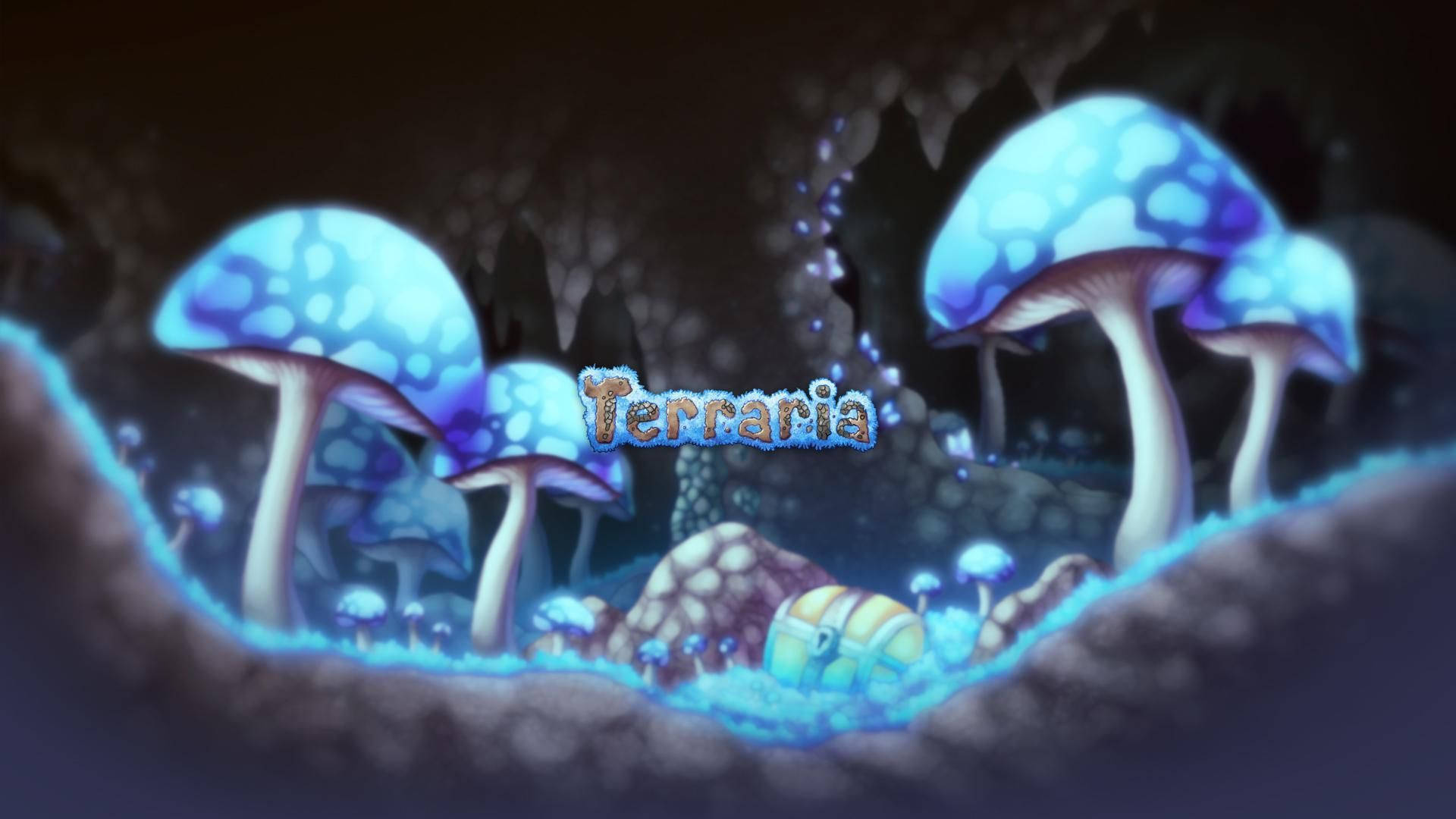 Glowing Mushrooms Terraria Background