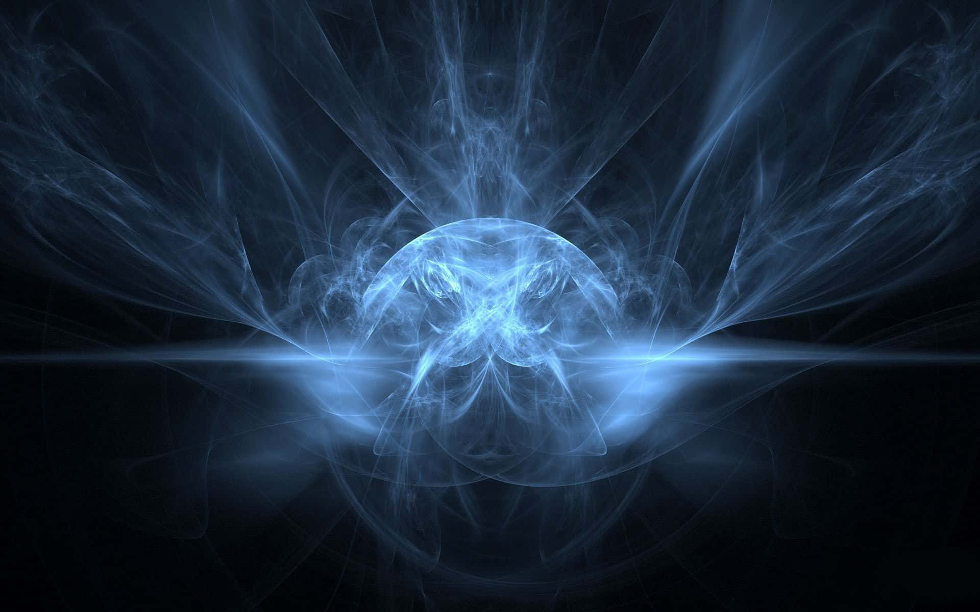 Glowing Orb Fractals Background