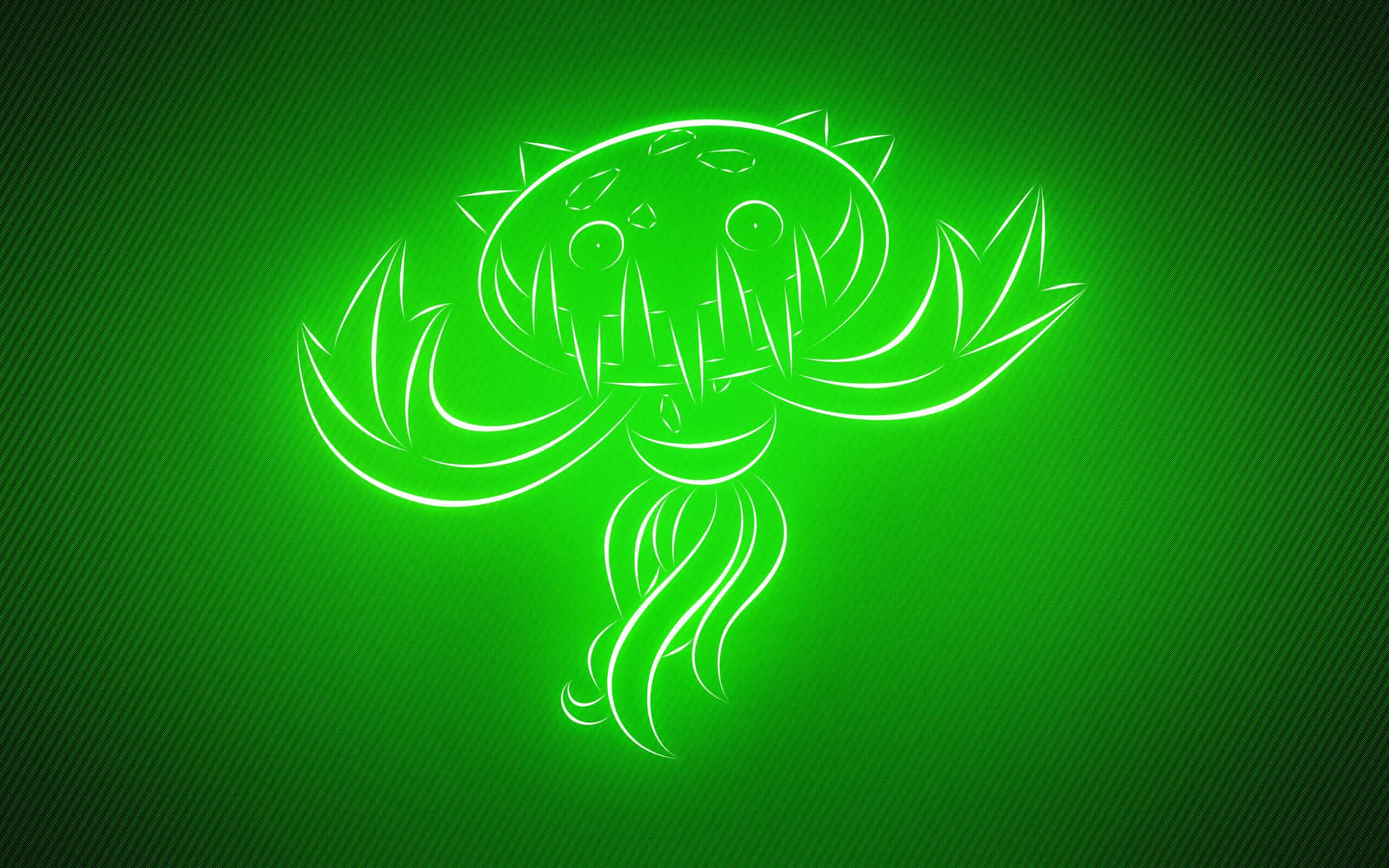 Glowing Outlines Of Carnivine Background