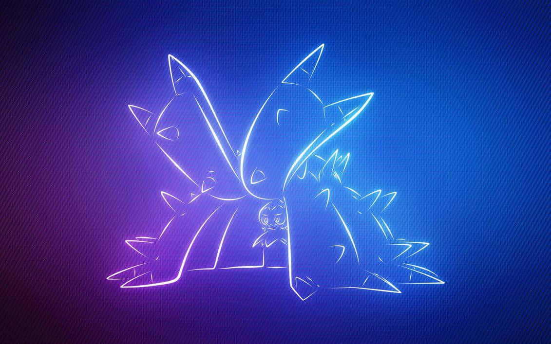 Glowing Outlines Of Toxapex Background