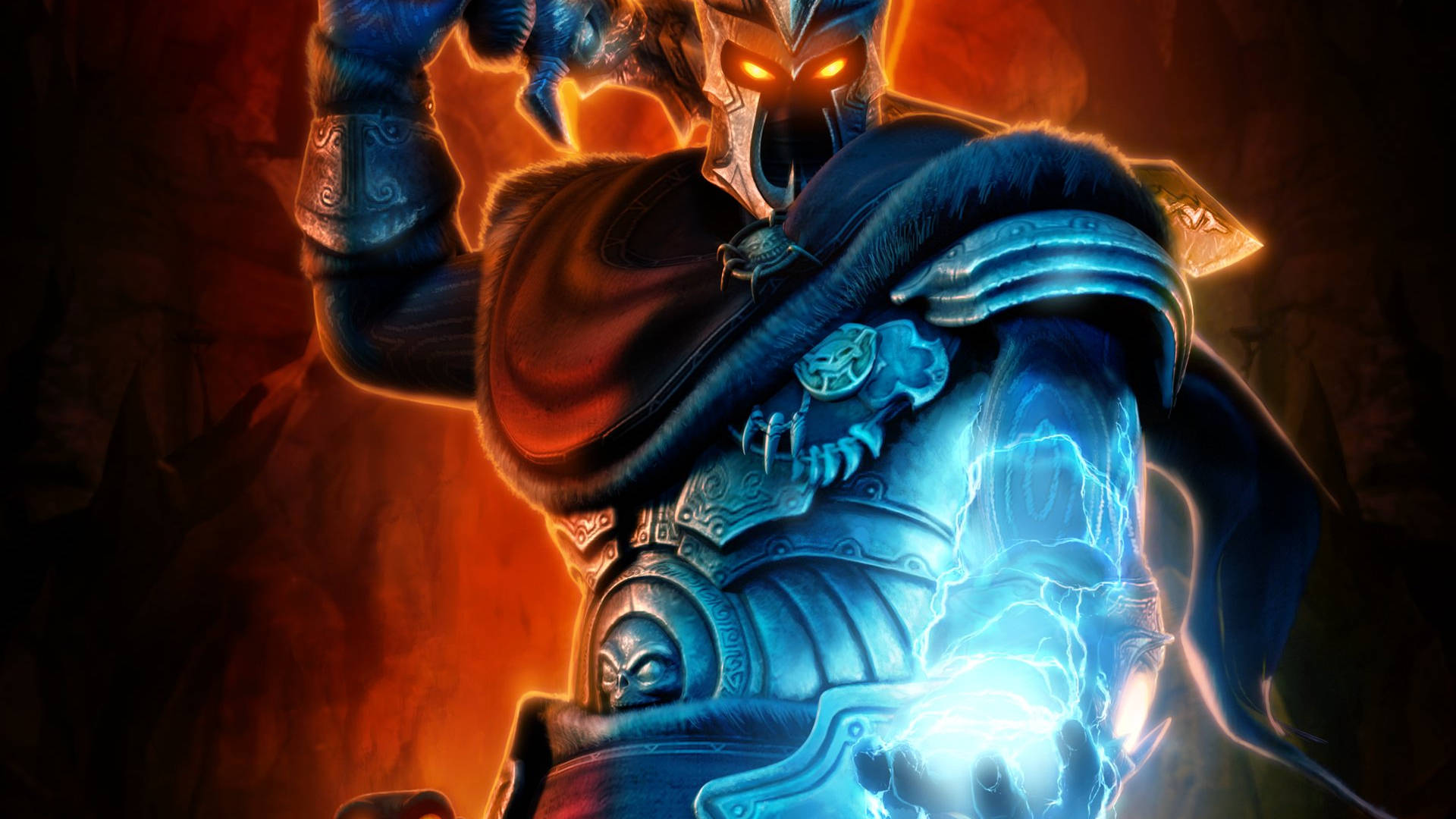 Glowing Overlord Ii Death Knight Background