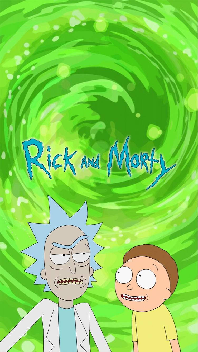 Glowing Portal Rick And Morty Iphone