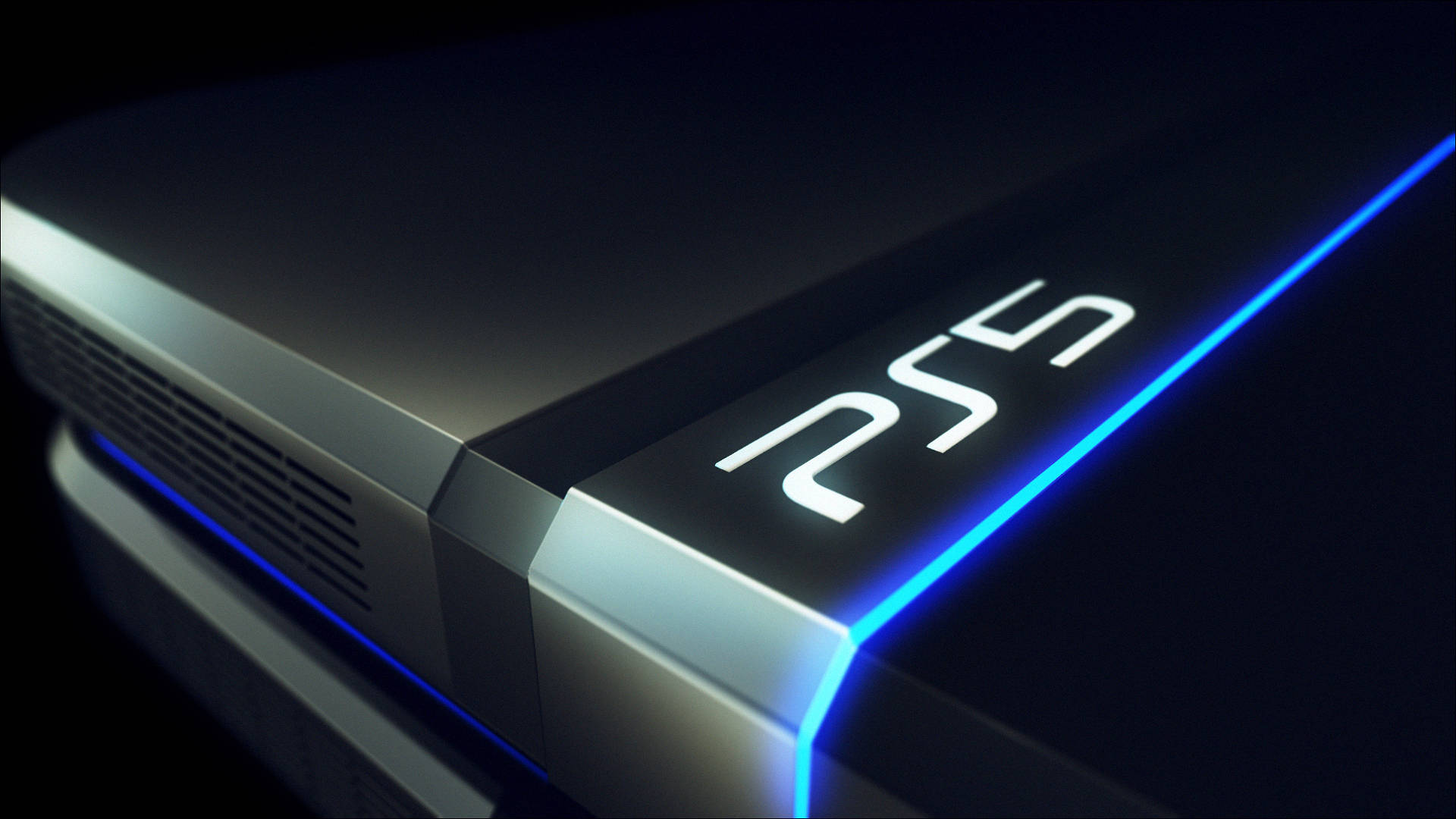 Glowing Ps5 Console Background