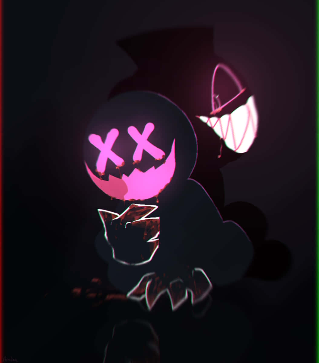 Glowing_ Pumpkinhead_ Character_ Art Background
