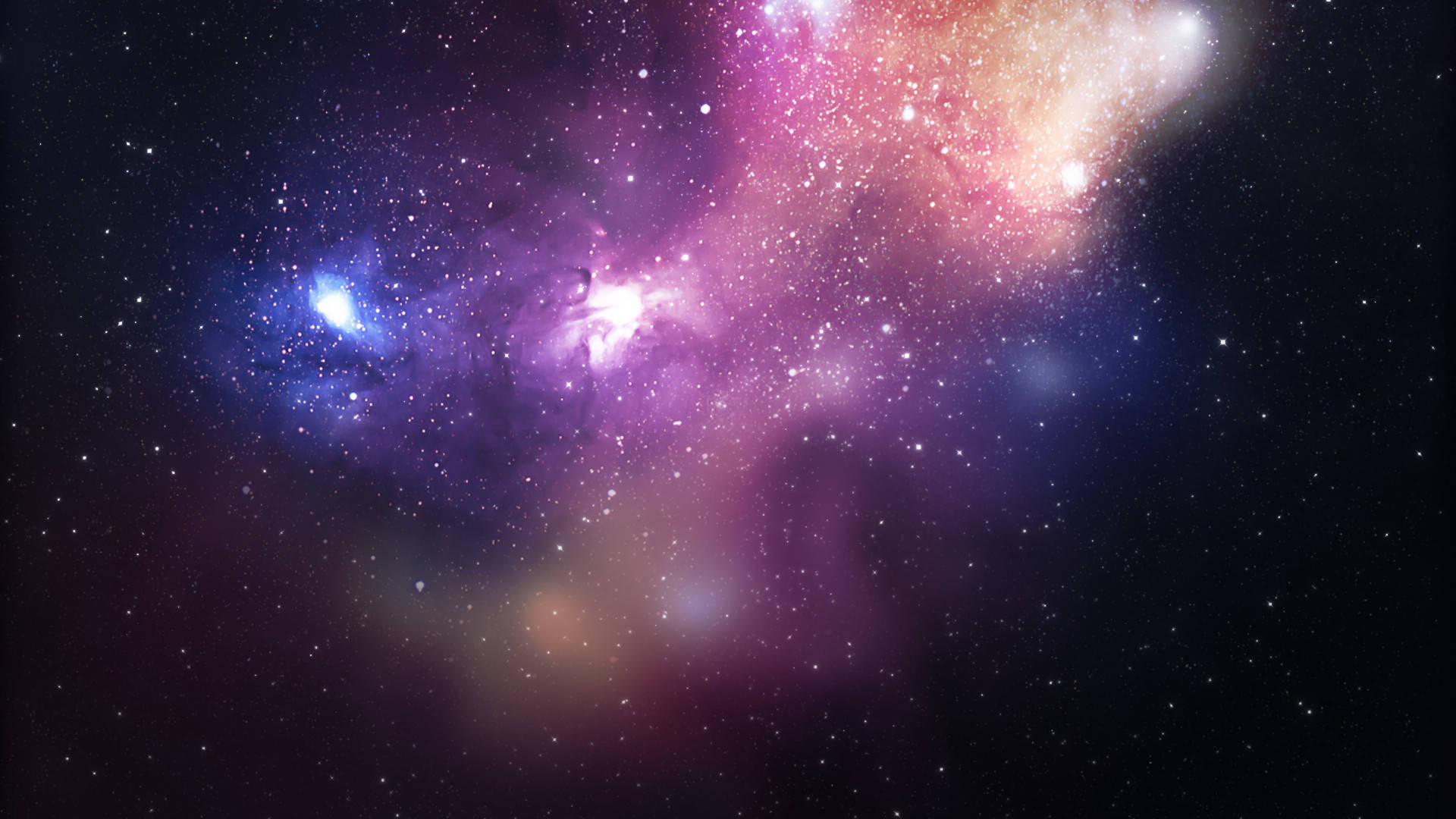 Glowing Purple Galaxy In Space Universal Background