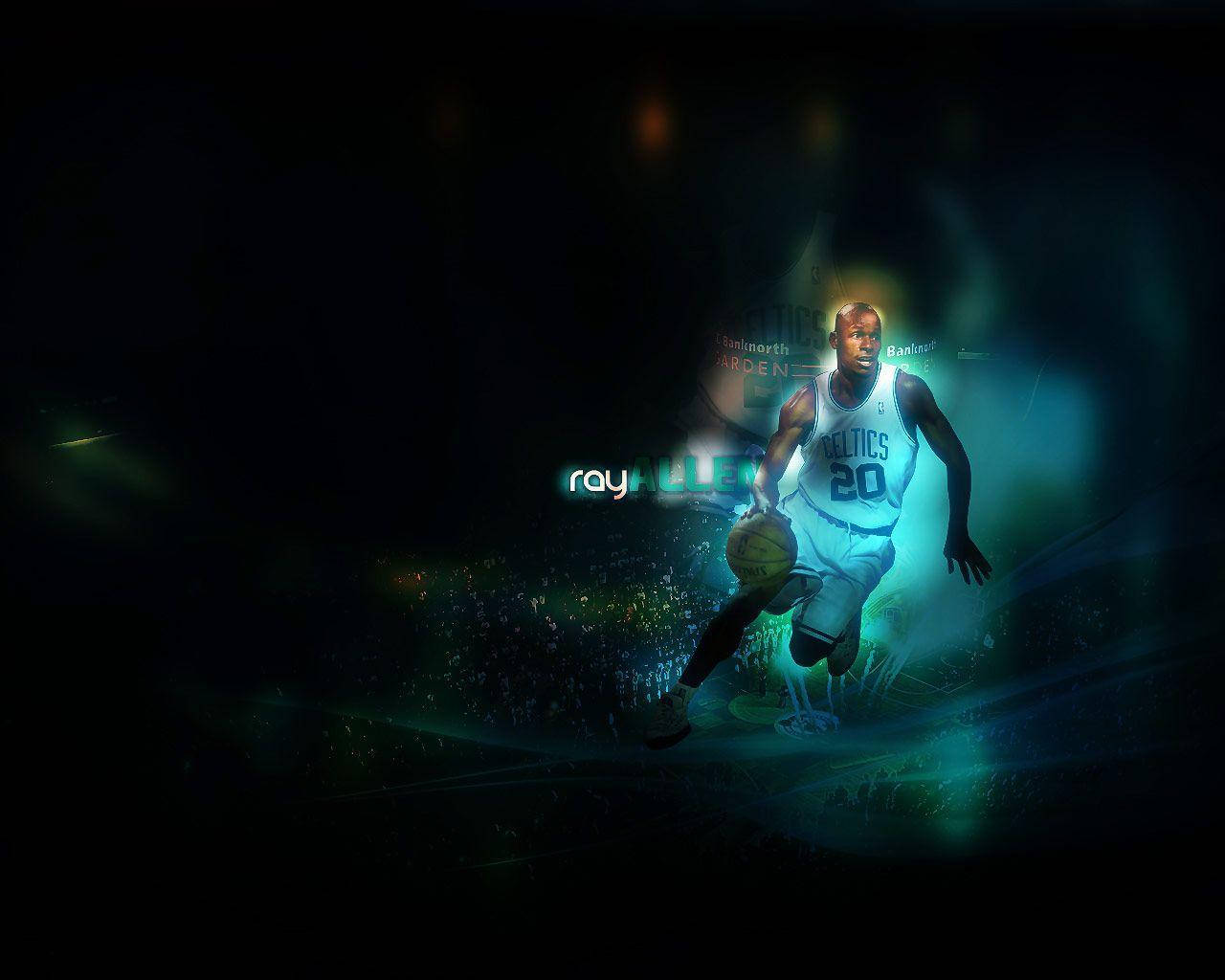 Glowing Ray Allen Background