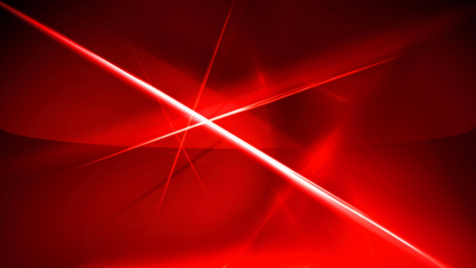 Glowing Red Abstract Art