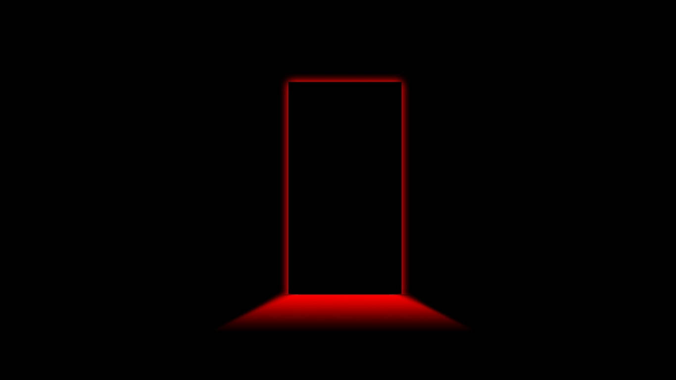 Glowing Red Door Frame Backgrounds Background