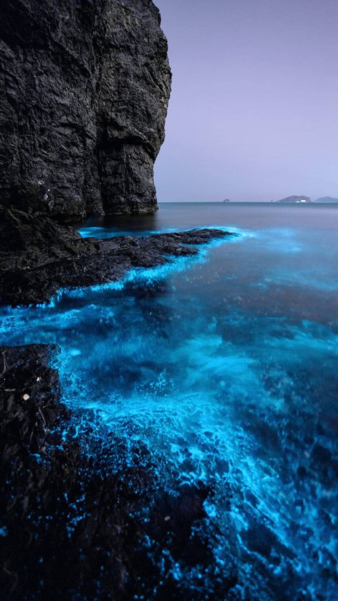 Glowing Seawater Background
